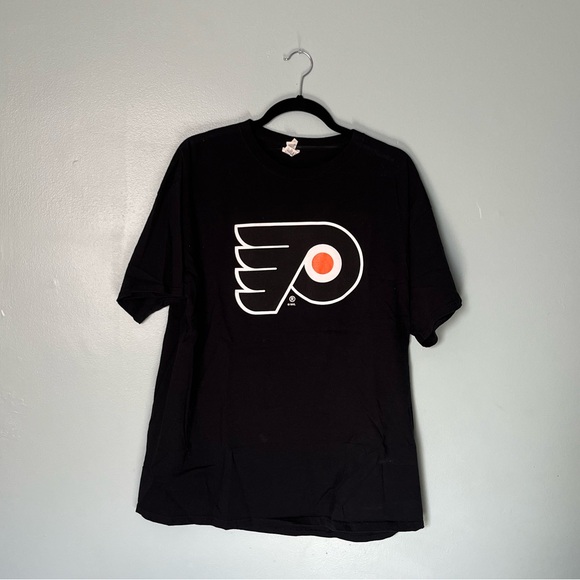 Philadelphia Flyers NHL Licensed Hockey Logo T-Shirt Men’s XL Black - Picture 1 of 5